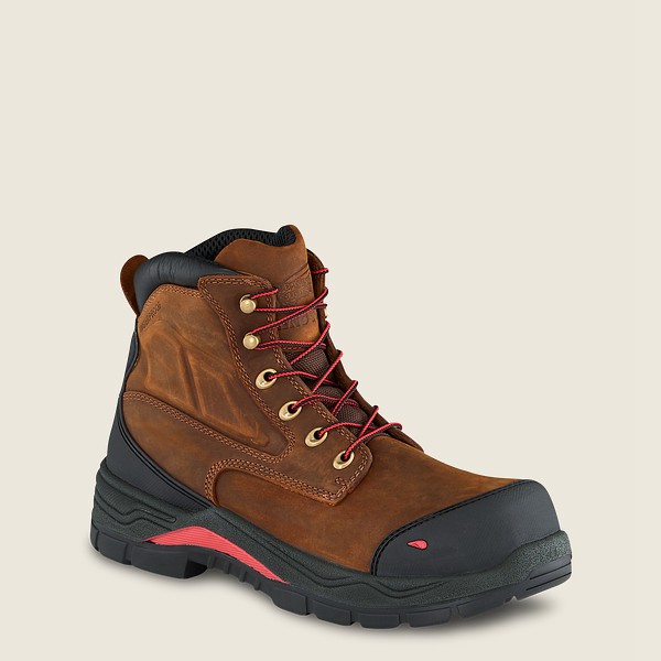 Botas de Seguridad Red Wing Hombre Marrom/Negros - King Toe® Adc - 6-Inch Waterproof Toe - 862-AILKO